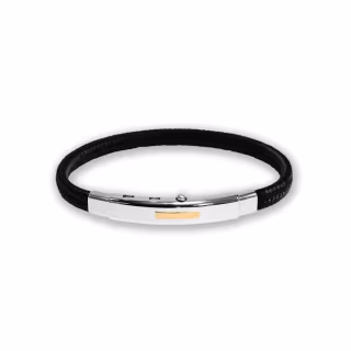 Bracciale Borsari Gioielli in poliestere e targa in oro rosè 18kt BR-REG01  Bracciali