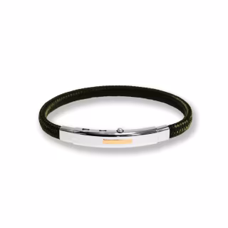 Bracciale Borsari Gioielli in poliestere e targa in oro rosè 18kt BR-REG05  Bracciali