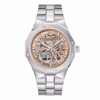 Orologio Bulova Octagon Grigio 96A351  Orologi Meccanici