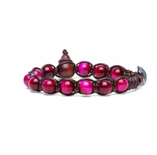 Bracciale Tamashii occhio di tigre red BHS900-329   Bracciali Bracciali a Sfere