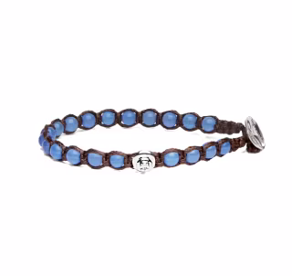 Bracciale Tamashii® essenza Agata blu BHS907-18   Bracciali Bracciali a Sfere