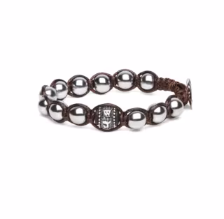 Bracciali Tamashii Ruota della Preghiera 8 mm ematite argento BHS1100-22S Bracciali a Sfere Bracciali Tamashii Ruota della Preghiera 8 mm ematite argento BHS1100-22S Bracciali a Sfere
