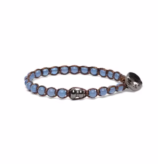 Bracciali Tamashi Essenza 1 giro Agata blu BHS901-18 Bracciali a Sfere Bracciali Tamashi Essenza 1 giro Agata blu BHS901-18 Bracciali a Sfere
