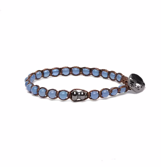 Bracciali Tamashi Essenza 1 giro Agata blu BHS901-18